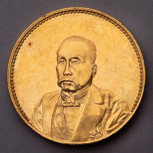 1921年徐世昌像仁寿同登银币金质样币一枚