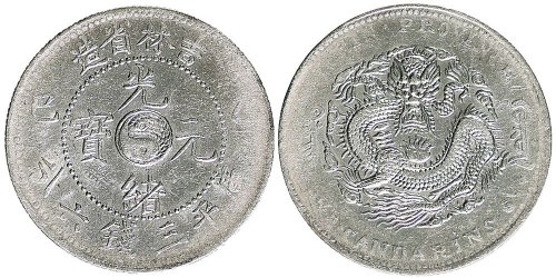 乙巳（1905年）吉林省造光绪元宝三钱六分银币（LM558）