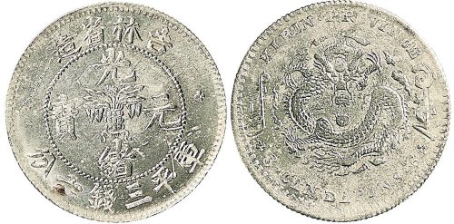 1898年吉林省造光绪元宝三钱六分银币（LM517）