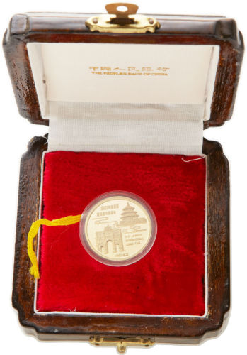 1991年慕尼黑国际硬币展销会纪念金币1/2盎司 完未流通