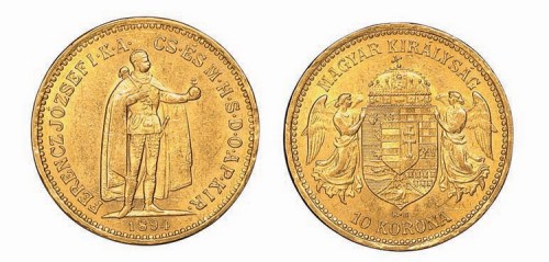 1894年匈牙利10元金币