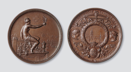 1895年瑞士联邦冬季射击比赛铜质纪念章
