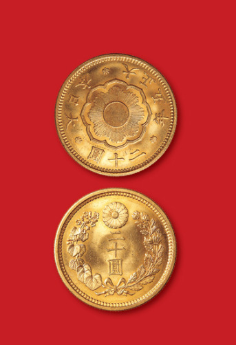 日本大正五年二十圆金币