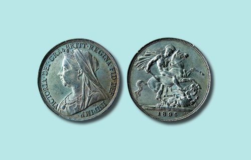 1895年英国乔治屠龙银币