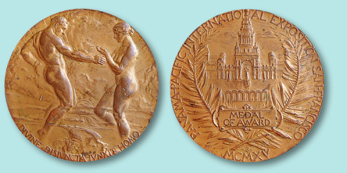 1915年旧金山获巴拿马国际博览会茶叶金奖奖牌一枚