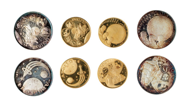 1969年富查依拉酋长国铸造美国登月纪念银币一套