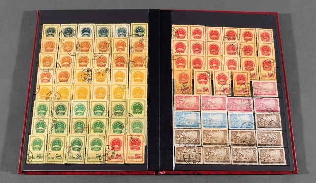 1949-1952年纪特信销邮票一册四百四十余枚