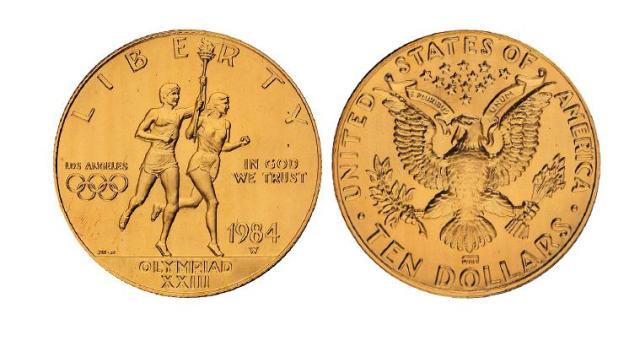 1984年美国发行第23届奥林匹克运动会纪念金币