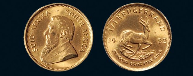 1982年南非1/4盎司金币