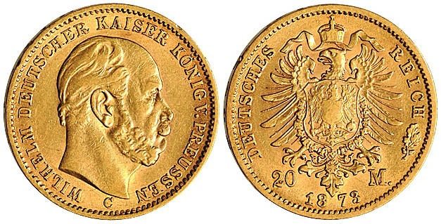 1837年德国20马克金币