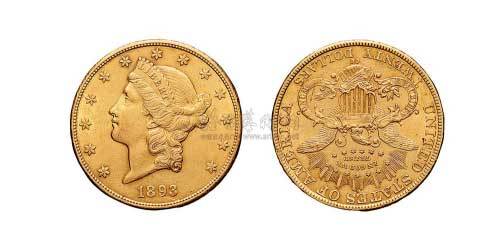 1893年美国20元金币