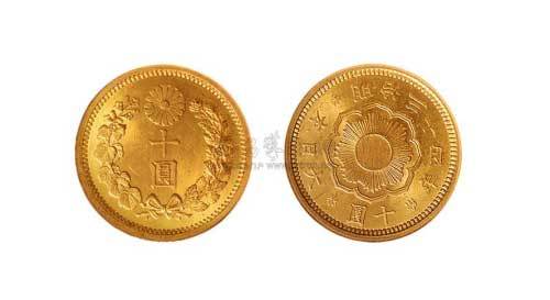 1901年日本明治三十四年十圆金币