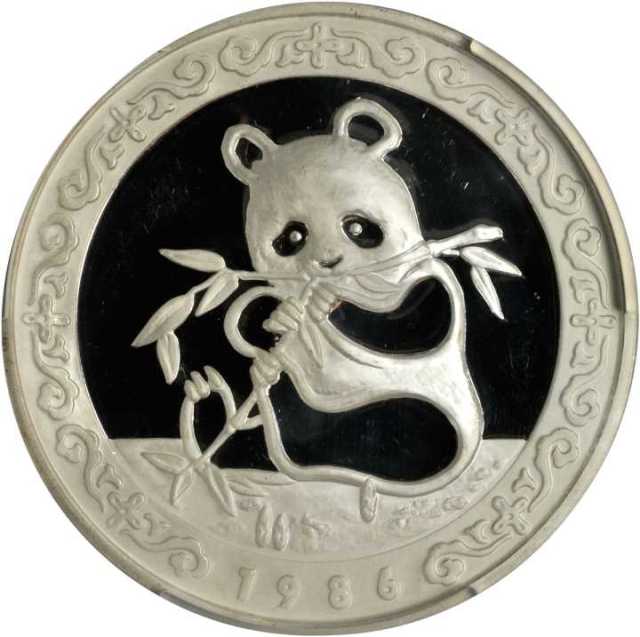 1986年第5届香港国际硬币展览会纪念银章12盎司 PCGS Proof 66