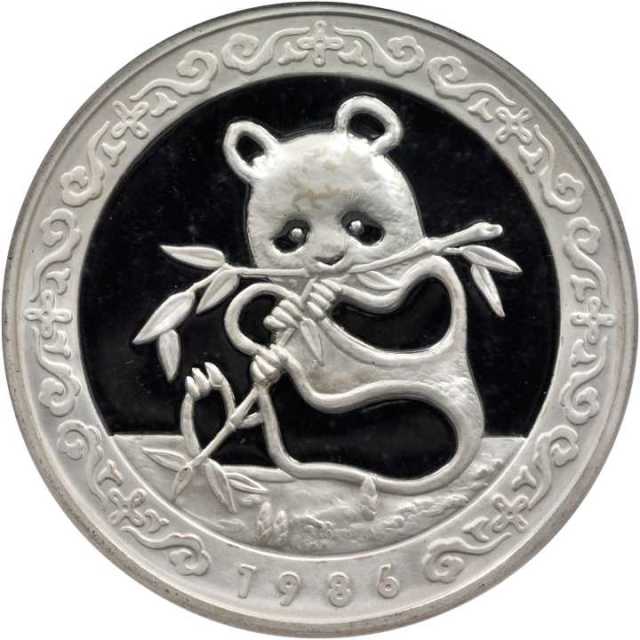 1986年第5届香港国际硬币展览会纪念银章12盎司 NGC PF 67
