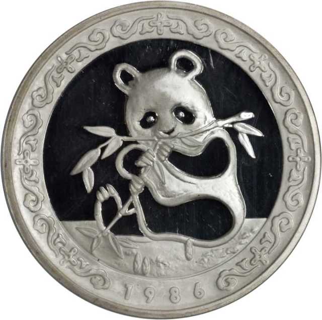 1986年第5届香港国际硬币展览会纪念银章12盎司 NGC PF 66
