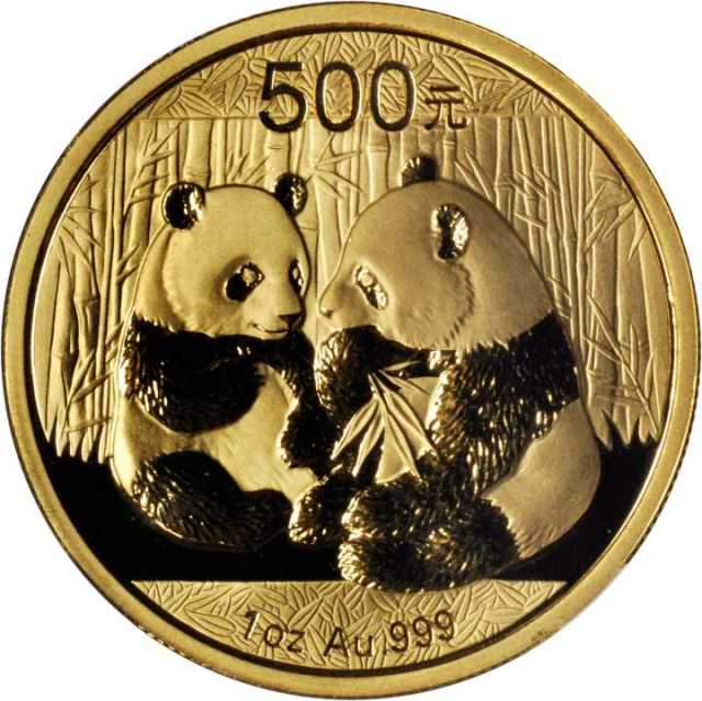 2009年熊猫纪念金币1盎司 NGC MS 69