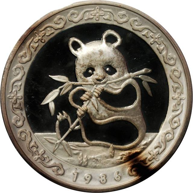 1986年第5届香港国际硬币展览会纪念银章12盎司 极美