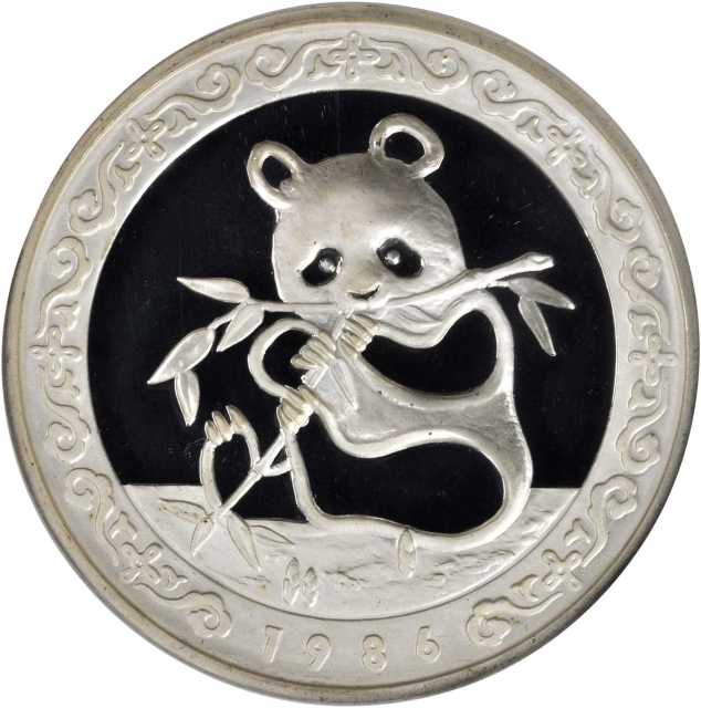 1986年第5届香港国际硬币展览会纪念银章12盎司 NGC PF 69