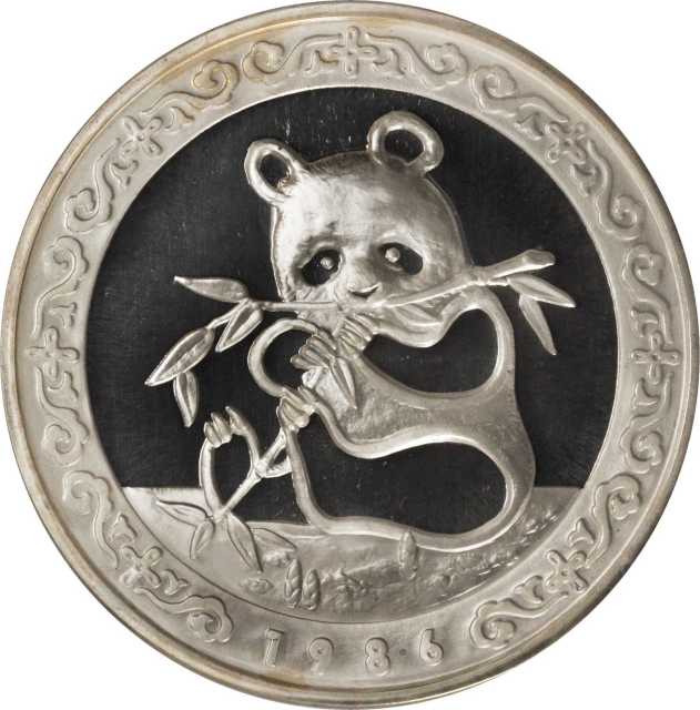 1986年第5届香港国际硬币展览会纪念银章12盎司 NGC PF 66