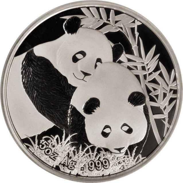 2012年新加坡国际钱币展销会5盎司熊猫银章 NGC PF 69