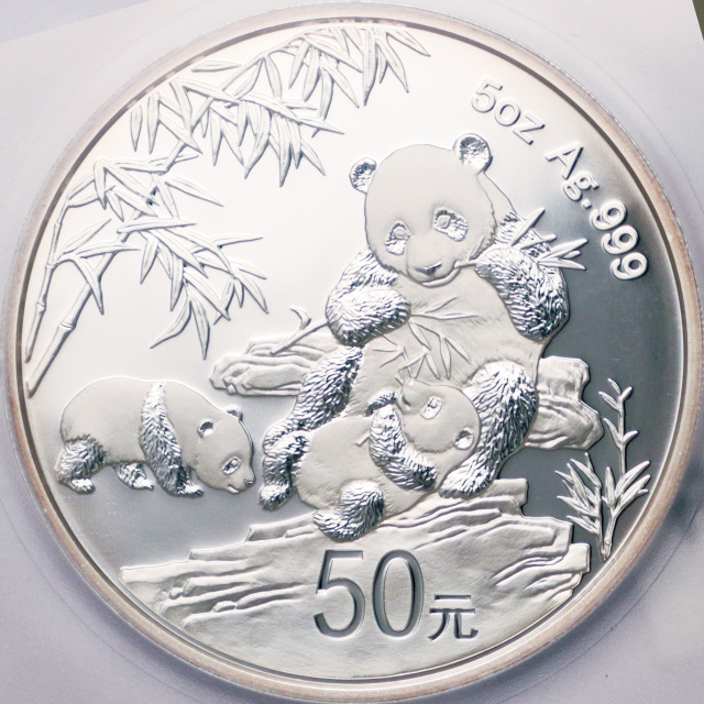 2012年熊猫金币发行30周年纪念银币5盎司 完未流通