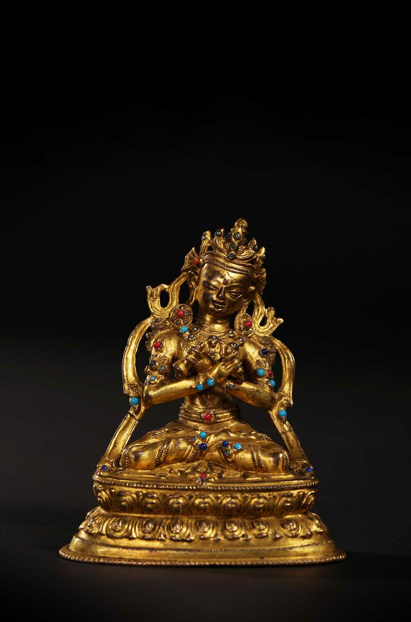 西藏 15世纪金刚总持佛像