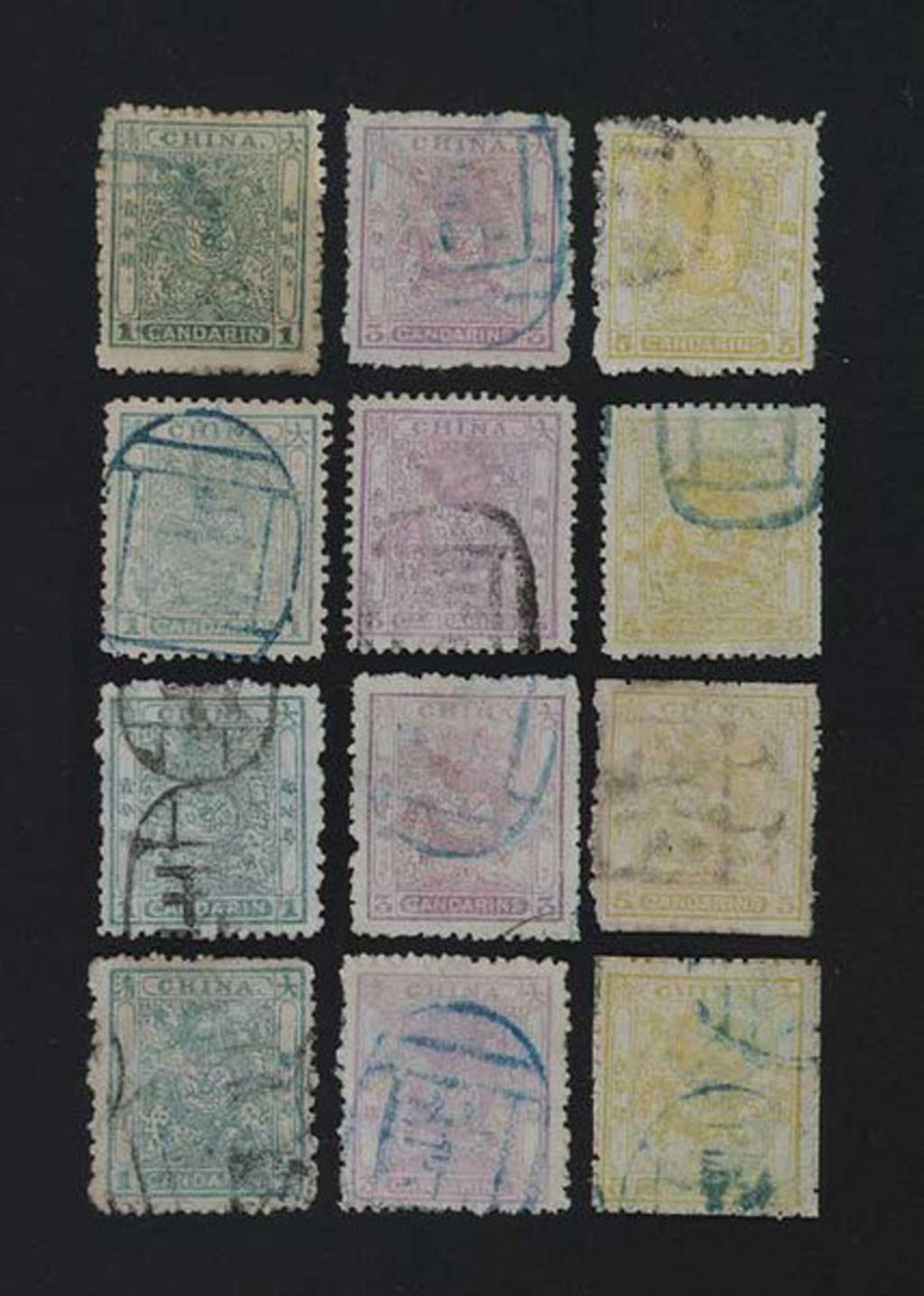 〇1885-1888年小龙邮票三枚全四套