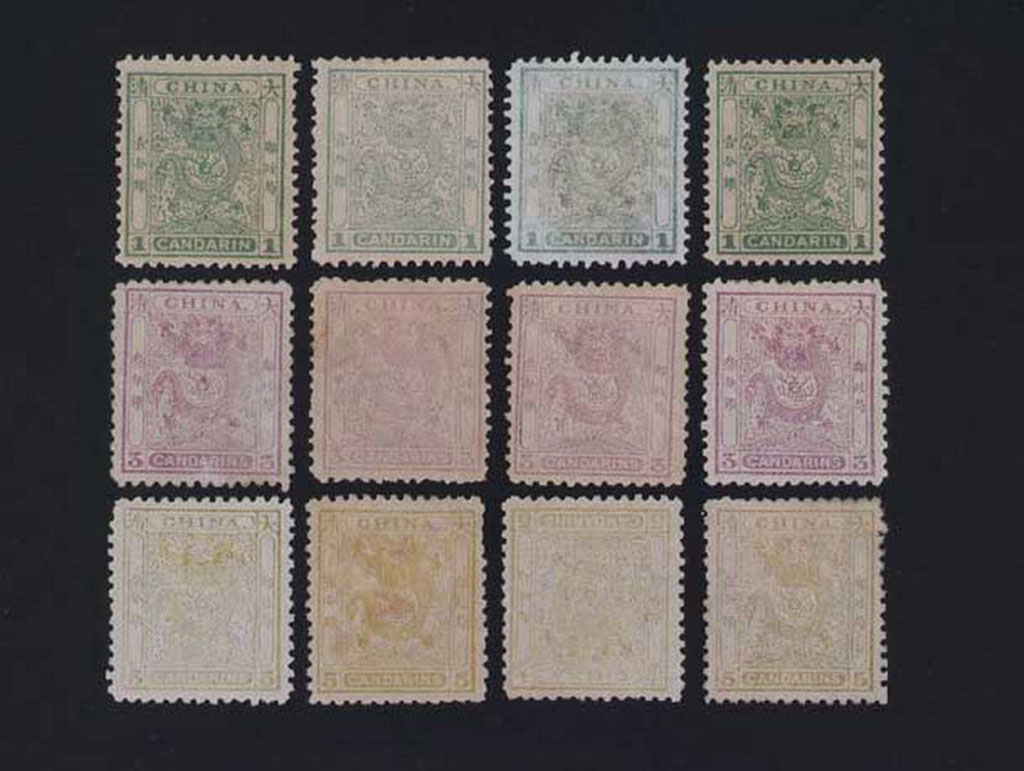 ★1885-1888年小龙邮票三枚全四套