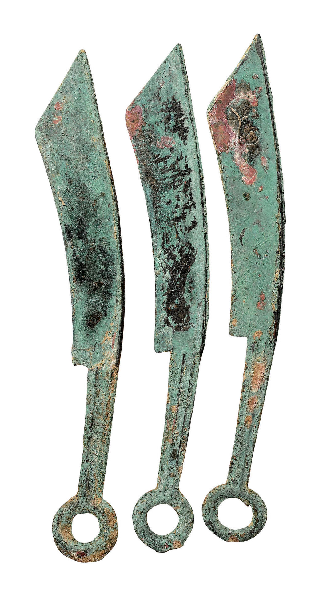战国时期燕国初铸大型尖首刀三枚
