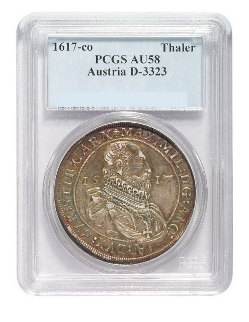 1617年奥地利1泰勒银币一枚
