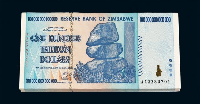 2008年津巴布韦一百兆纸币一百枚连号