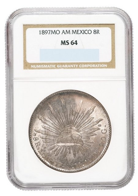 1897年墨西哥鹰洋银币一枚