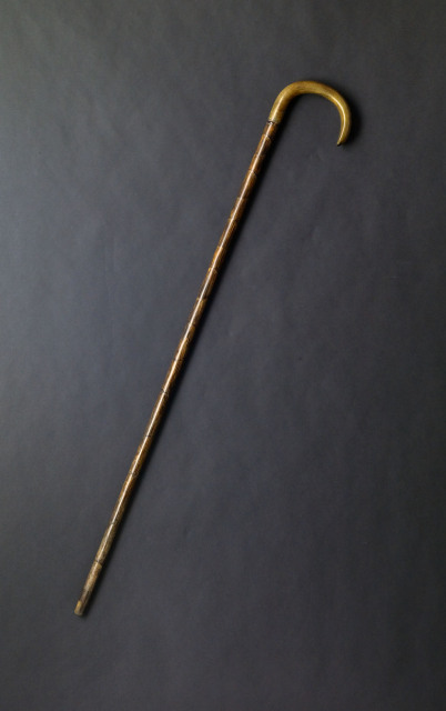  十九世纪 犀角柄棕竹手杖