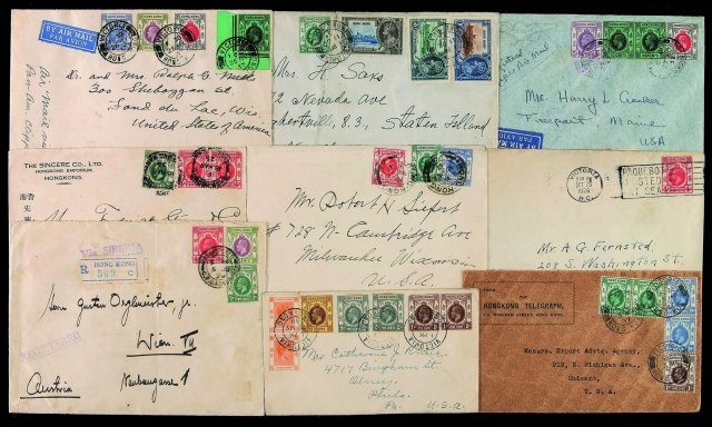 COL 1925-1938年香港乔治五世像普通邮票收藏集一部