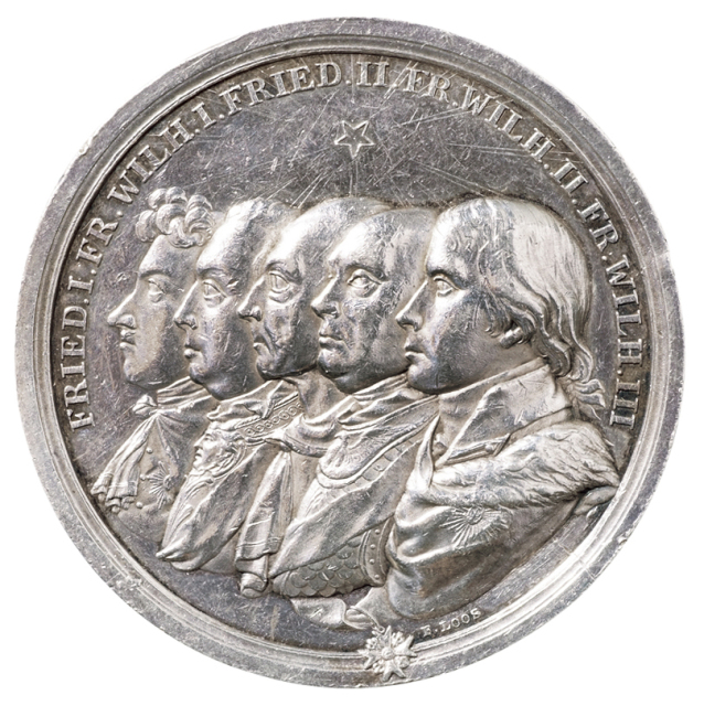 1801年德国大型银质纪念章一枚
