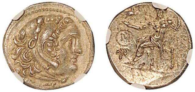 古希腊1德拉克马银币NGCAU