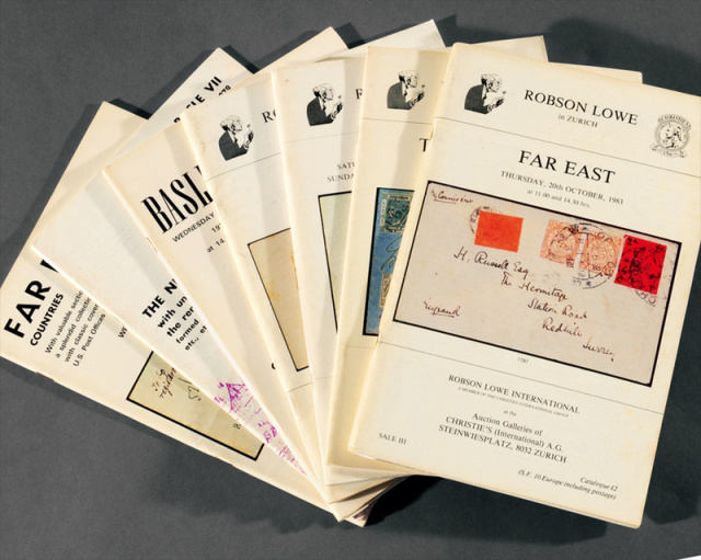 1974-1983年Robson Lowe公司邮品拍目7册