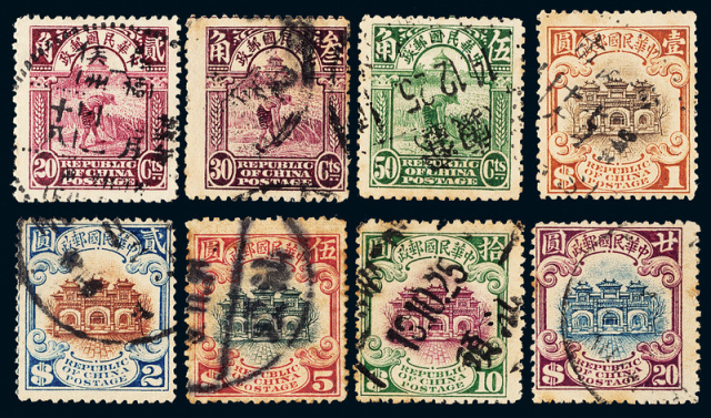 北京二版帆船邮票二十二枚