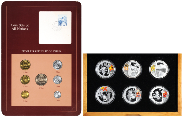 1977-1982流通硬币装帧卡册/29届奥运会1盎司彩色银币1套