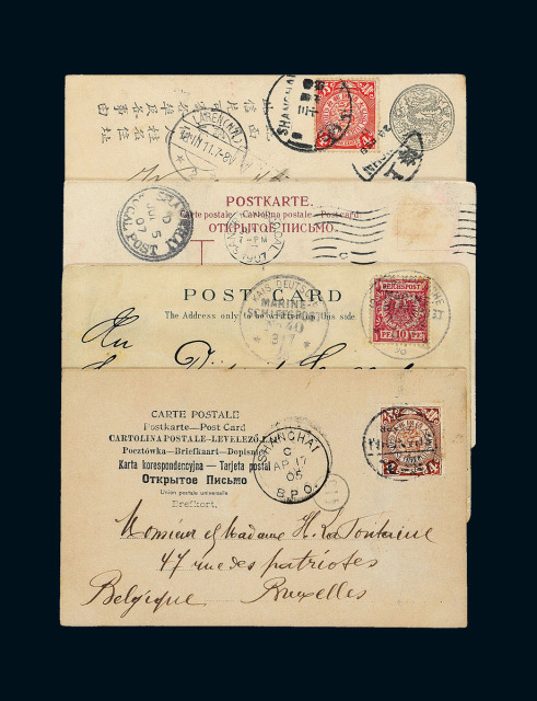 1898-1907年清代明信片5件
