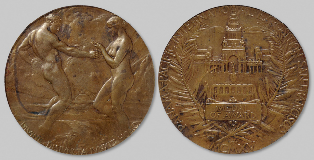 1915年首届万国博览会铜奖牌