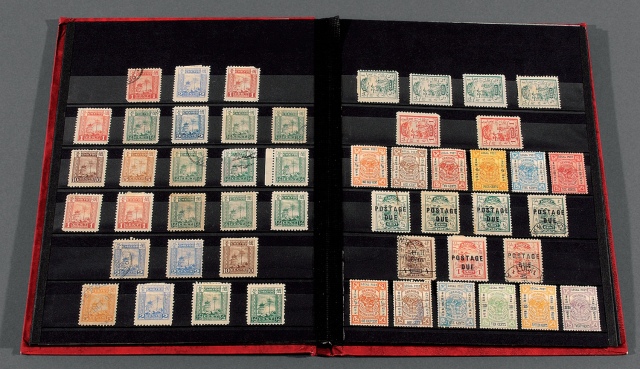 清代上海工部书信馆、商埠邮票一册近390枚