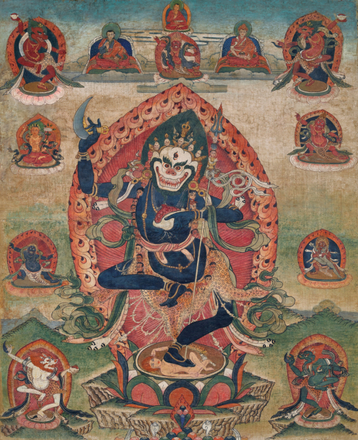  清中期(19世纪) 狮面佛母唐卡