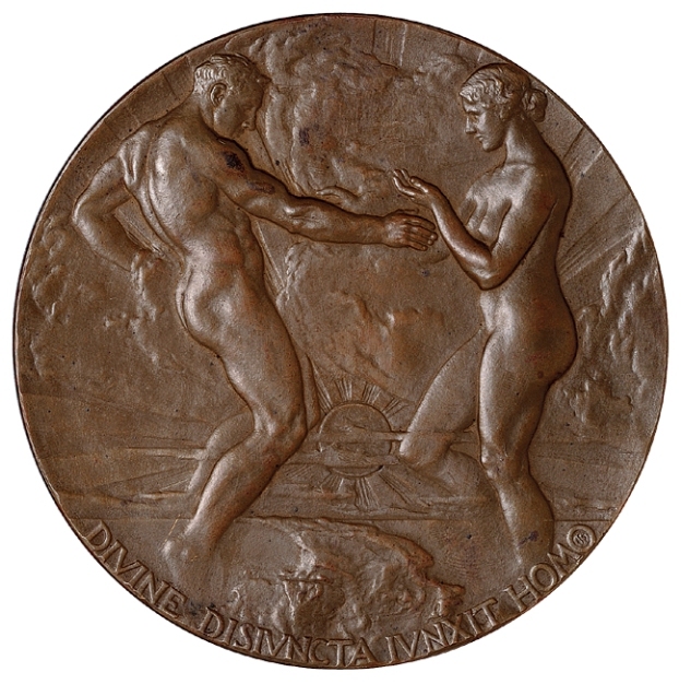 1915年首届巴拿马太平洋万国博览会铜质奖牌
