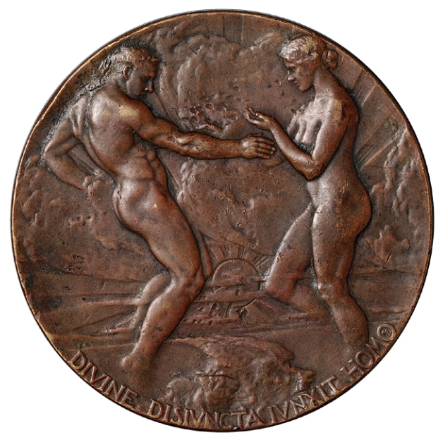1915年首届巴拿马太平洋万国博览会铜质奖牌