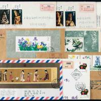 1982-1983年贴JT邮票挂号实寄封9件