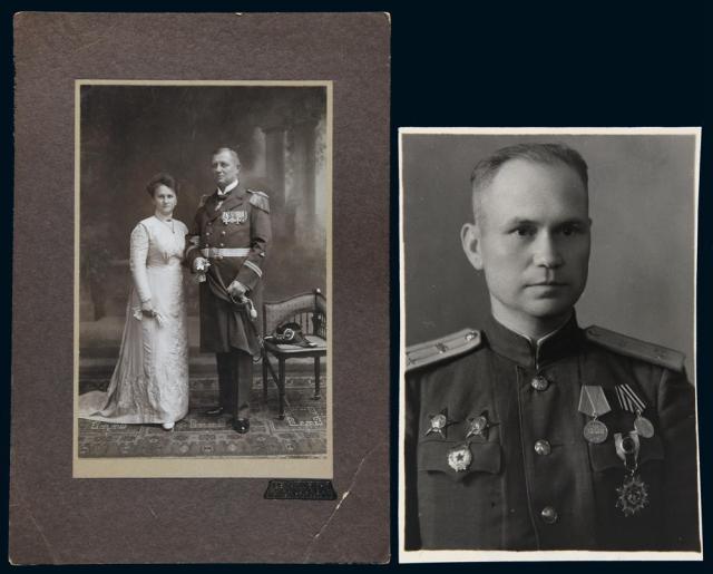 民国获颁云麾、嘉禾等勋章的外籍军官照片各一张