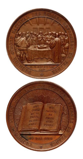 法国归正教会全国主教大会纪念铜章/PCGS SP63BN