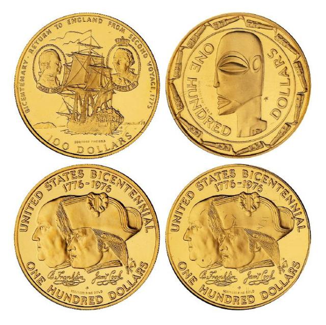 1975-1979年库克群岛纪念金币四枚